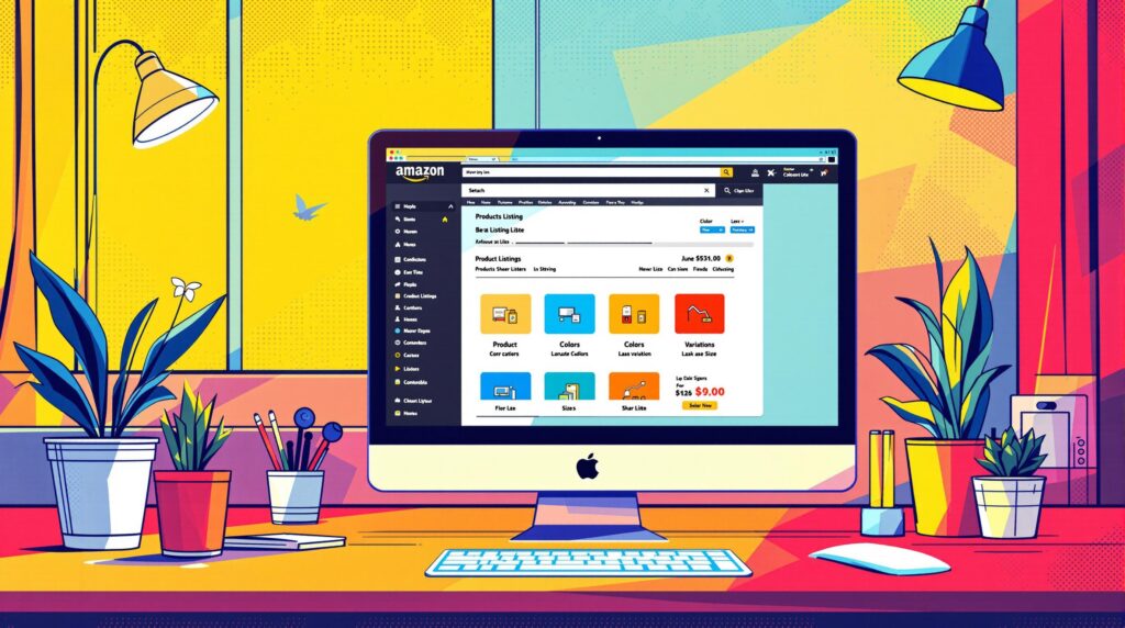 how to manage amazon product listing variations