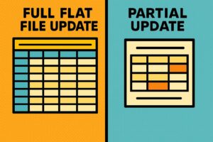 Amazon flat file update vs partial update