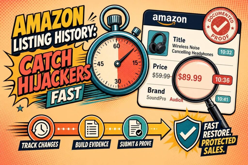 Amazon Listing History: Catch Hijackers Fast